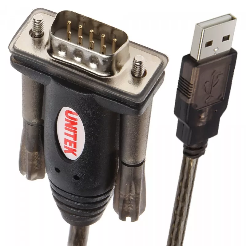 Cabo série UNITEK Y-105 Preto 1,5 m USB Type-A DB-9