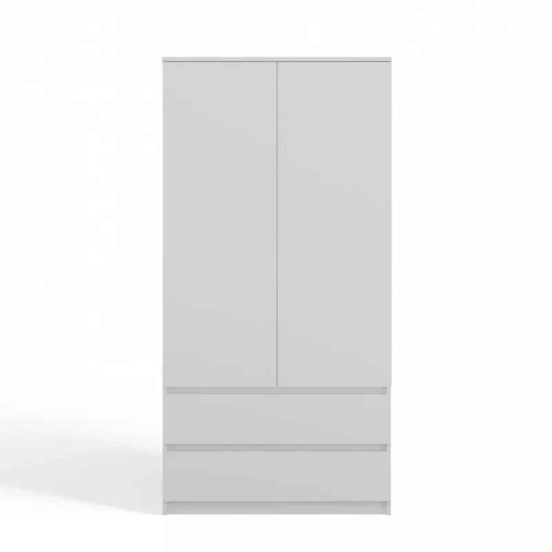 Top E Shop SZAFA MALWA B roupeiro de quarto, 5 prateleiras, 2 portas, branco