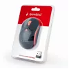 Rato ótico sem fios GEMBIRD MUSW-4B-03-R 1600 DPI nano USB preto-vermelho