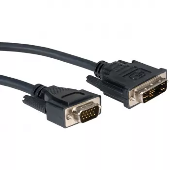 Cabo ROLINE DVI-VGA, DVI (12+5) ST - HD15 ST 5,0 m (11.04.5450)