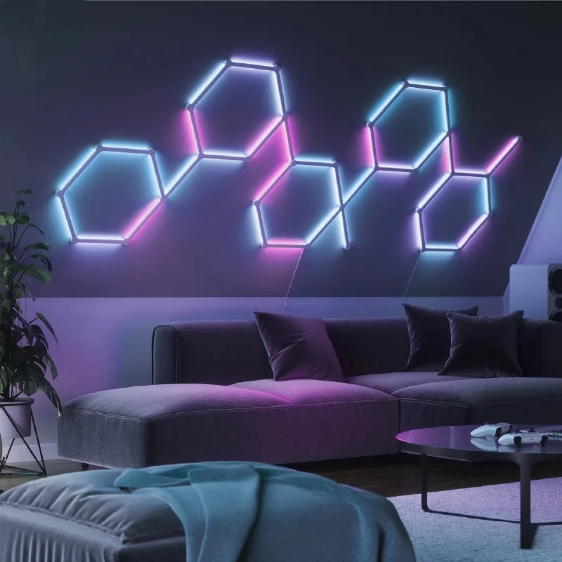 Iluminação ambiente Nanoleaf Lines pacote de expansão 3 unid.