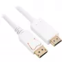 Cabo adaptador Sharkoon DisplayPort 1.2 > HDMI 4K branco 3 metros