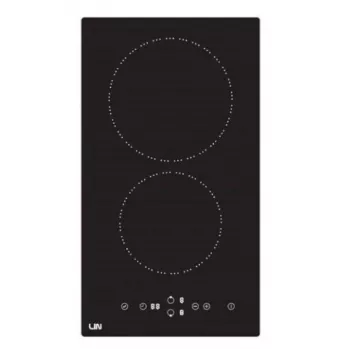 Placa cerâmica LIN LC-G3048, encastrar, 4 zonas de cozedura, 3000 W, controlo tátil, superfície de vidro, segurança para crianças