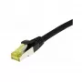 Cabo patch RJ45, CAT6A 500Mhz, 0,5m, preto, S-STP (S/FTP), TPE/LSZH (Ultraflex), AWG26, com cabo bruto Cat.7, Synergy 21 (S217616)