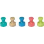 10 ímanes cónicos de cores variadas O 1,2 x 1,6 cm (6168499)