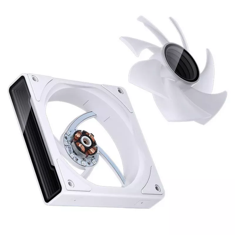 Ventoinha para caixa Jonsbo ZK-120W 3in1 A-RGB branco — 120 mm, iluminação A-RGB