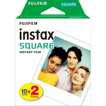 Filme instantâneo Fujifilm Instax Square 20 unid. 62 x 62 mm