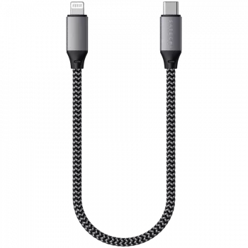 Cabo USB Satechi ST-TCL10M 0,25 m USB-C USB-C/Lightning preto cinzento