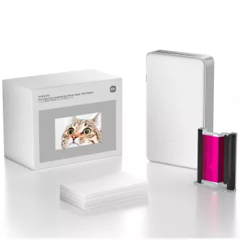 Pacote de papel fotográfico 50 folhas para impressoras portáteis de sublimação térmica, Xiaomi BHR082PGL