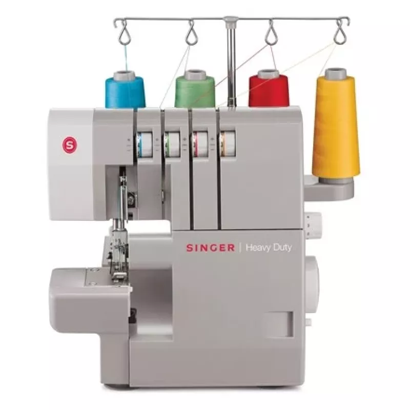 Máquina de costura overlock SINGER 14HD854 Heavy Duty elétrica 120 W Cinzento