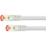 Python Series cabo de ligação 8063PY-300W com proteção de lingueta e trança de nylon, Cat.6 S/FTP PiMF, 30 m, branco