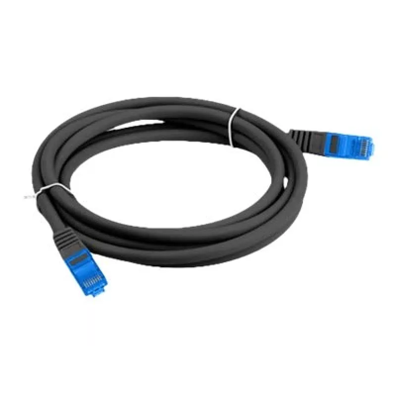 Cabo de rede LANBERG PCF6A-10CC-0100-BK — Cat6a S/FTP, 1 m, RJ-45, preto