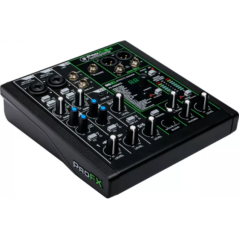 Misturadora Mackie ProFX6v3 misturadora analógica compacta de 6 canais com interface USB