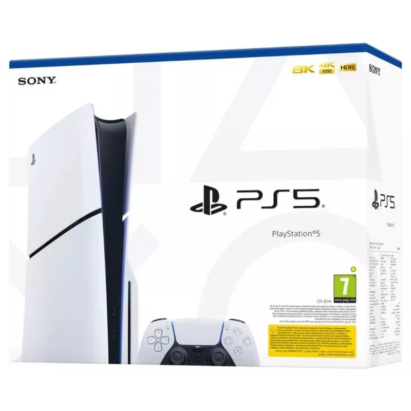 Consola de jogos Sony PlayStation 5 E Chassis Standard Disc Edition – 1 TB SSD, AMD Ryzen Zen 2 3,5 GHz, 16 GB, GDDR6, Bluetooth 5.1, Wi‑Fi, Gigabit Ethernet
