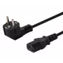 Cabo de alimentação SAVIO CL-146 — 3 m, IEC C13 para IEC tipo E, preto