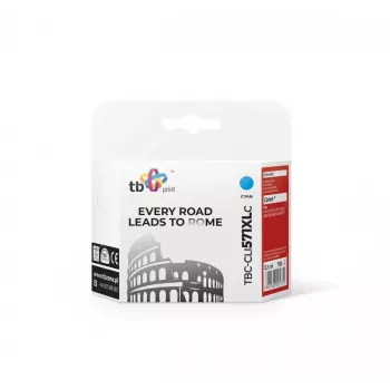 Tinta para Canon CLI-571XL TBC-CLI571XLC CY 100% nova