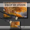 Cabo HDMI 2.1 QOLTEC 5 m — 48 Gbit/s, 8K@60Hz, 26AWG, fichas banhadas a ouro