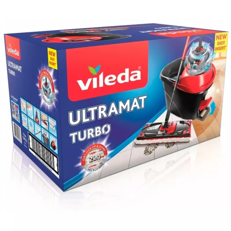 Conjunto de esfregona rotativa Vileda Ultramat Turbo