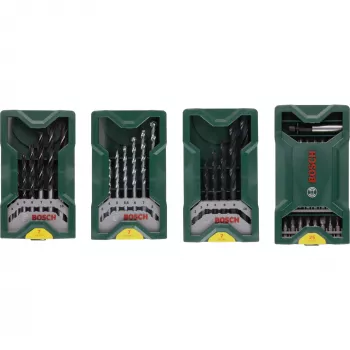 Bosch Mini X-Line Multipack 3+1 conjunto de brocas e pontas, 46 peças