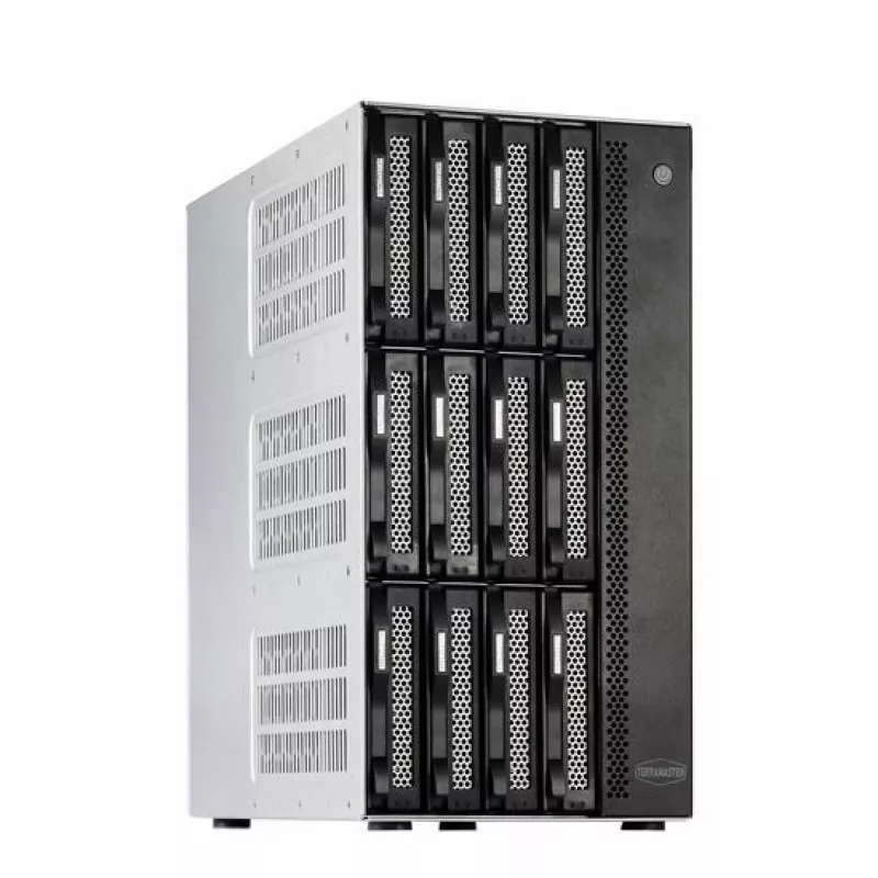 TerraMaster T12-500 Pro NAS Mini Torre Intel® Core™ i7 16 GB DDR5 0 TB Cinzento
