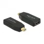 Adaptador DeLOCK 65583 Mini DisplayPort 1.2 para HDMI preto