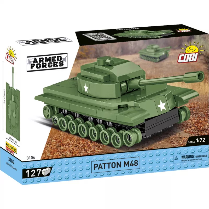 Patton M48, brinquedo de construção escala 1:72