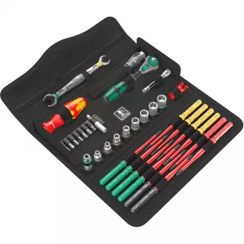 Conjunto de ferramentas de manutenção Wera Kraftform compact W 1, 35 peças (05135926001)