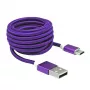 Sbox USB->Micro USB M/M 1m USB-10315U roxo ameixa