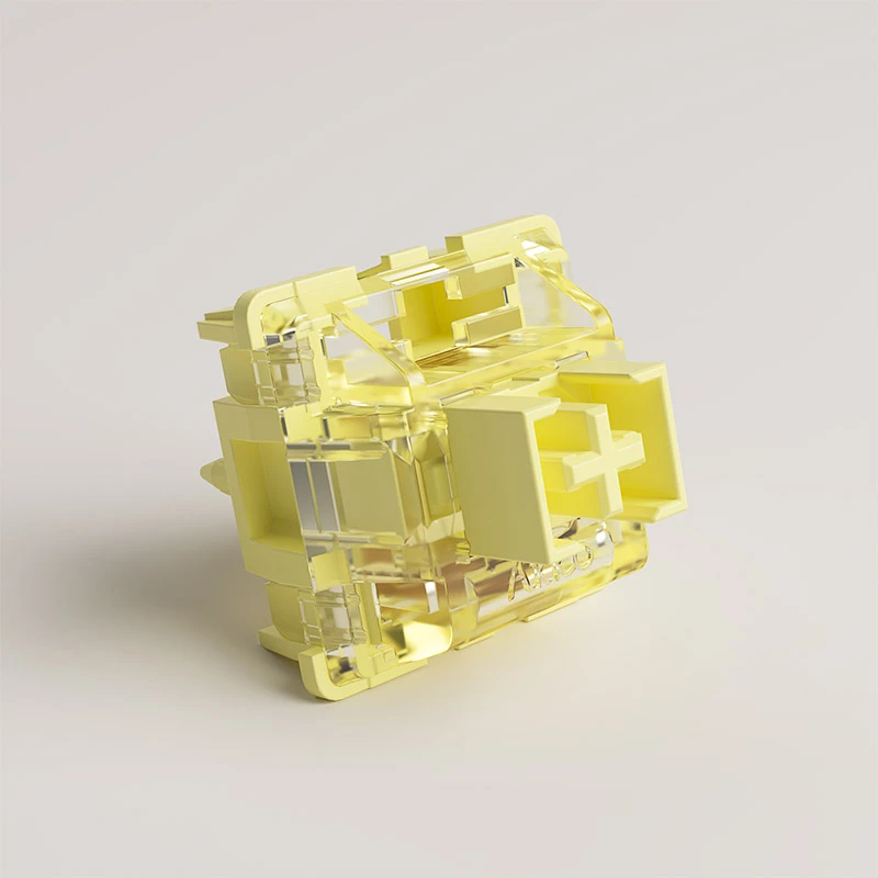 Interruptores mecânicos AKKO V3 Pro Cream Yellow, 5 pinos, lineares, 50 g, 45 unid.