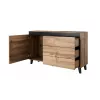 Cómoda Cama NORD carvalho wotan/antracite