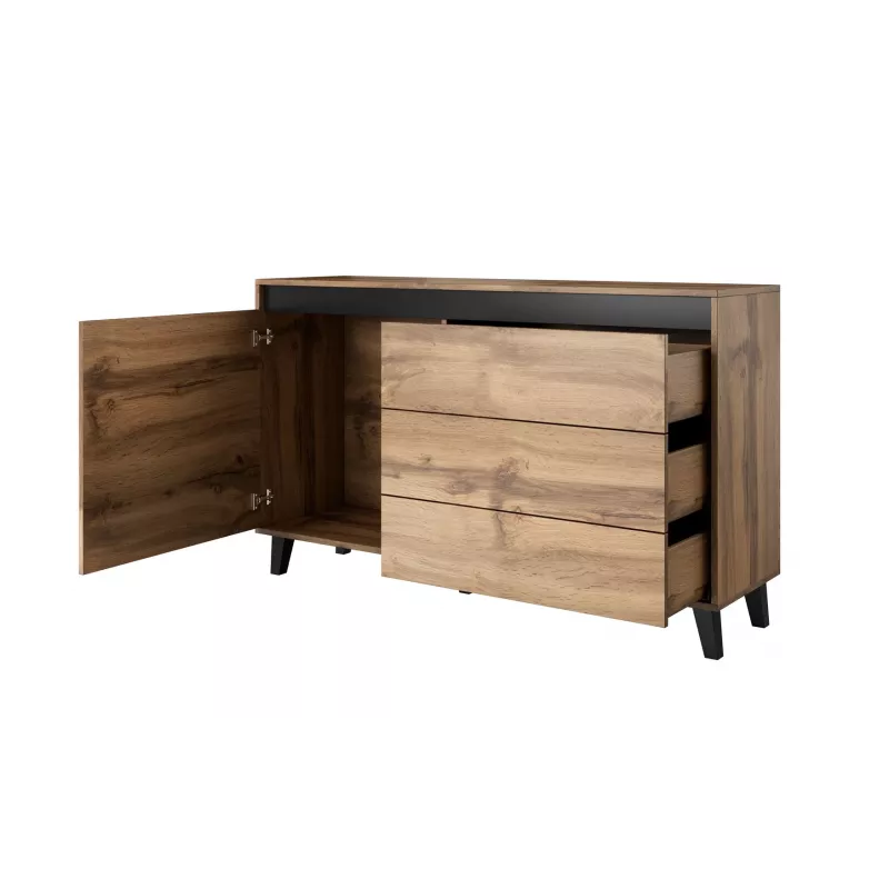 Cómoda Cama NORD carvalho wotan/antracite