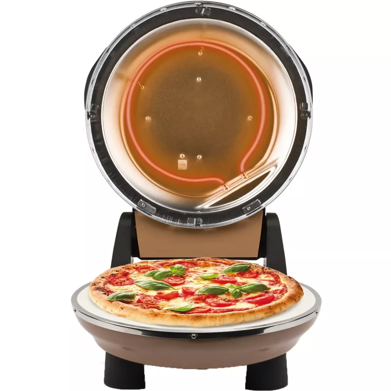 Forno de pizza Napoletana (cobre, 1.200 Watt, para pizzas Ø 31 cm, 2 pedras)