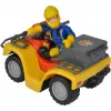 Simba Sam o Bombeiro quad Mercury com figura, veículo de brincar