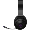 Lorgar Noah 702 (LRG-GHS702) auscultadores gaming sem fios, Bluetooth 5.3, recetor USB, AUX de 3,5 mm, drivers de 40 mm, 1000 mAh, RGB, pretos