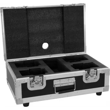 Flightcase Roadinger para 4x AKKU Dot 1 RGB/WW QuickDMX — mala de transporte protetora