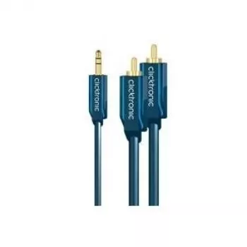 Cabo adaptador MP3 (ficha jack áudio 3,5 mm/2 fichas RCA) - 7,5m adaptador adicional para leitores MP3, iPods e smartphones