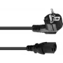 Cabo de alimentação Omnitronic ficha para aparelhos frios 3x1,5 mm², 10 m, preto