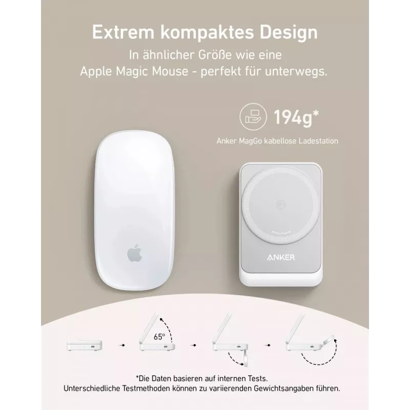 MagGo 3-in-1 15W dobrável branco UE