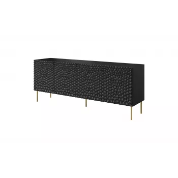 Cómoda HOLE 190x40,5x74,5 cm preto mate