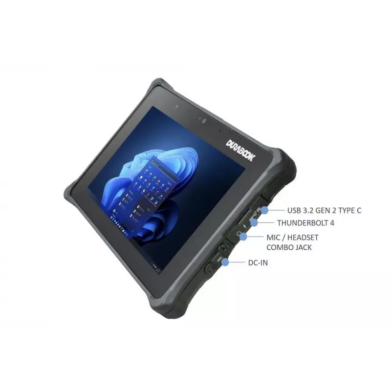 Tablet R8AA1 CI5-1230U 8 polegadas / 8 GB / 128 GB R8H1P1DEBBLX Durabook