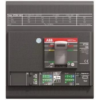 ABB Tmax XT2S 160 Ekip LS/I In=160A 4p F F disjuntor de proteção de linha (1SDA067838R1)