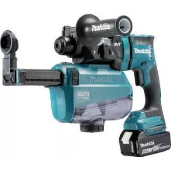 Makita DHR182RTWJ - martelo perfurador - bateria - 3 modos - SDS-plus - 1,7 Joule - 2 baterias - 18 V