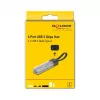 Hub USB 3.2 Gen 1 (3.1 Gen 1) DELOCK 4 portas com host Type-A + Type-C (5000 Mbit/s) preto/transparente