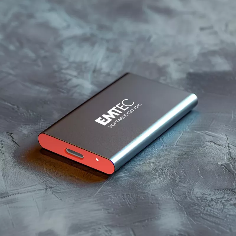 Emtec X210 ELITE 2 TB USB Type-C 3.2 Gen 2 (3.1 Gen 2) preto, vermelho