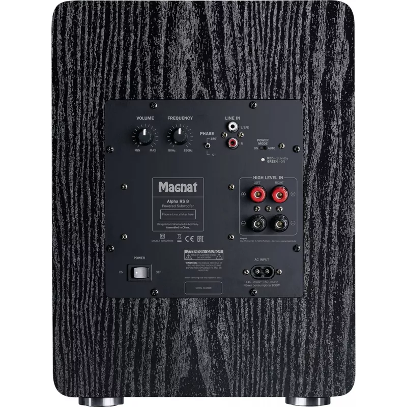 Subwoofer ativo Magnat Alpha RS8 80 W preto