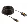 Cabo USB DeLOCK 82446 USB 2.0 10m preto