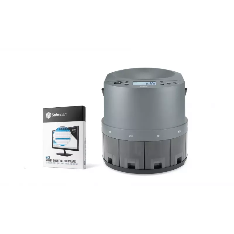 Máquina de contar moedas Safescan 1450 cinzento