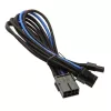 Cabo SilverStone PCI-8 pinos para PCIe-6+2 pinos, 250 mm – preto/azul