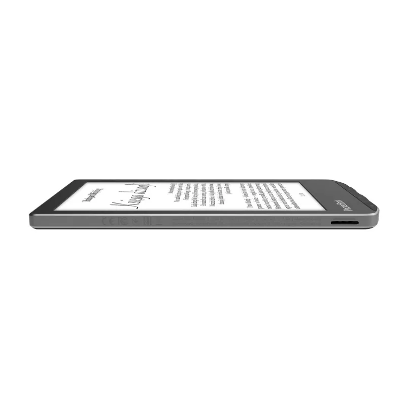 Leitor de e-books PocketBook Verse 6 polegadas E Ink Carta, 8 GB, Wi‑Fi, preto/prateado
