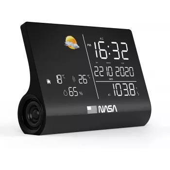 Nasa WSP1300 Black estação meteorológica/altifalante BT